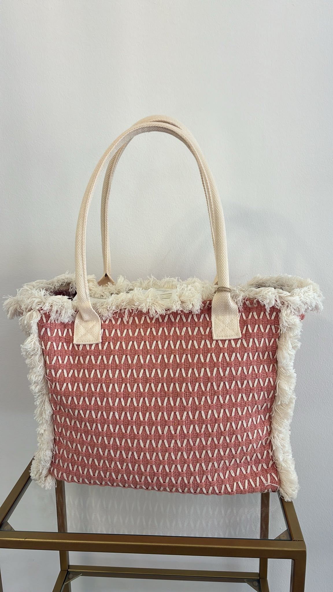 Bolso Tote Terracota con Flecos