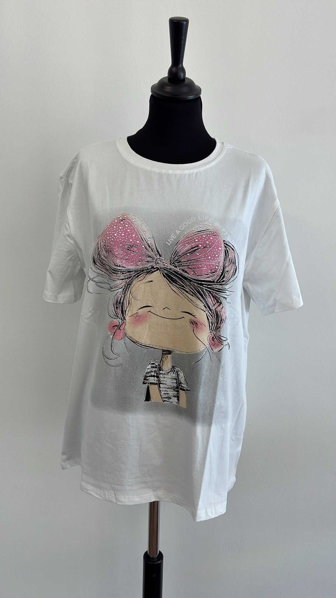Camiseta Live a Good Life - Blanca
