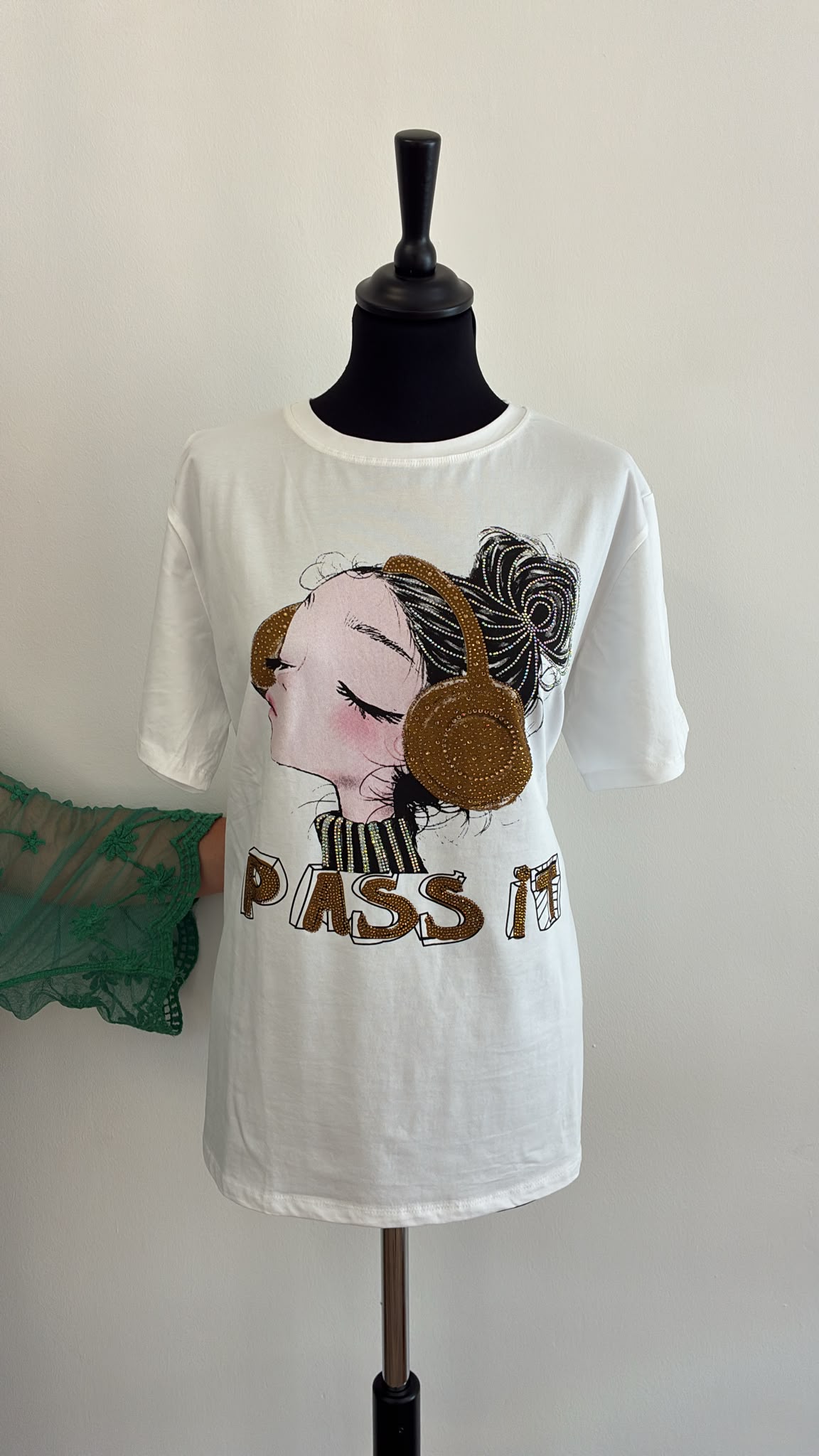 Camiseta Pass It - Blanca