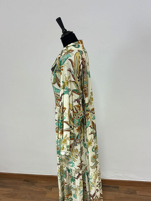 Vestido Estampado Paisley con Lazada