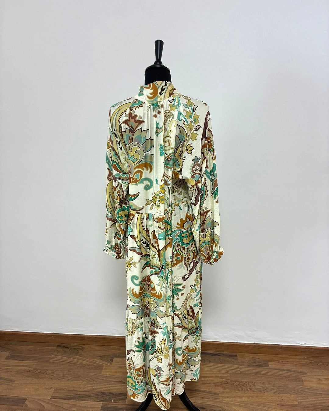 Vestido Estampado Paisley con Lazada - Imagen 2