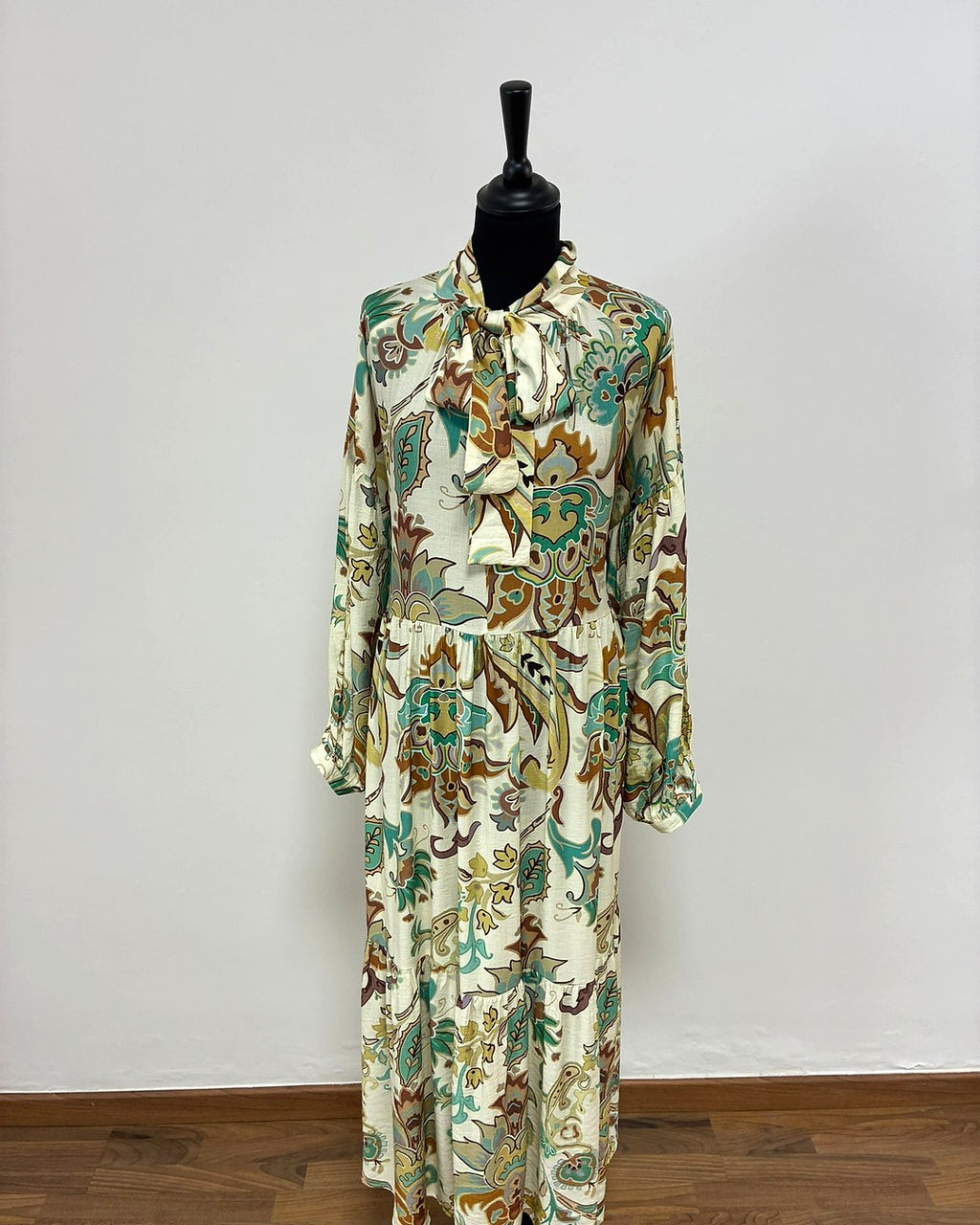 Vestido Estampado Paisley con Lazada - Imagen 3