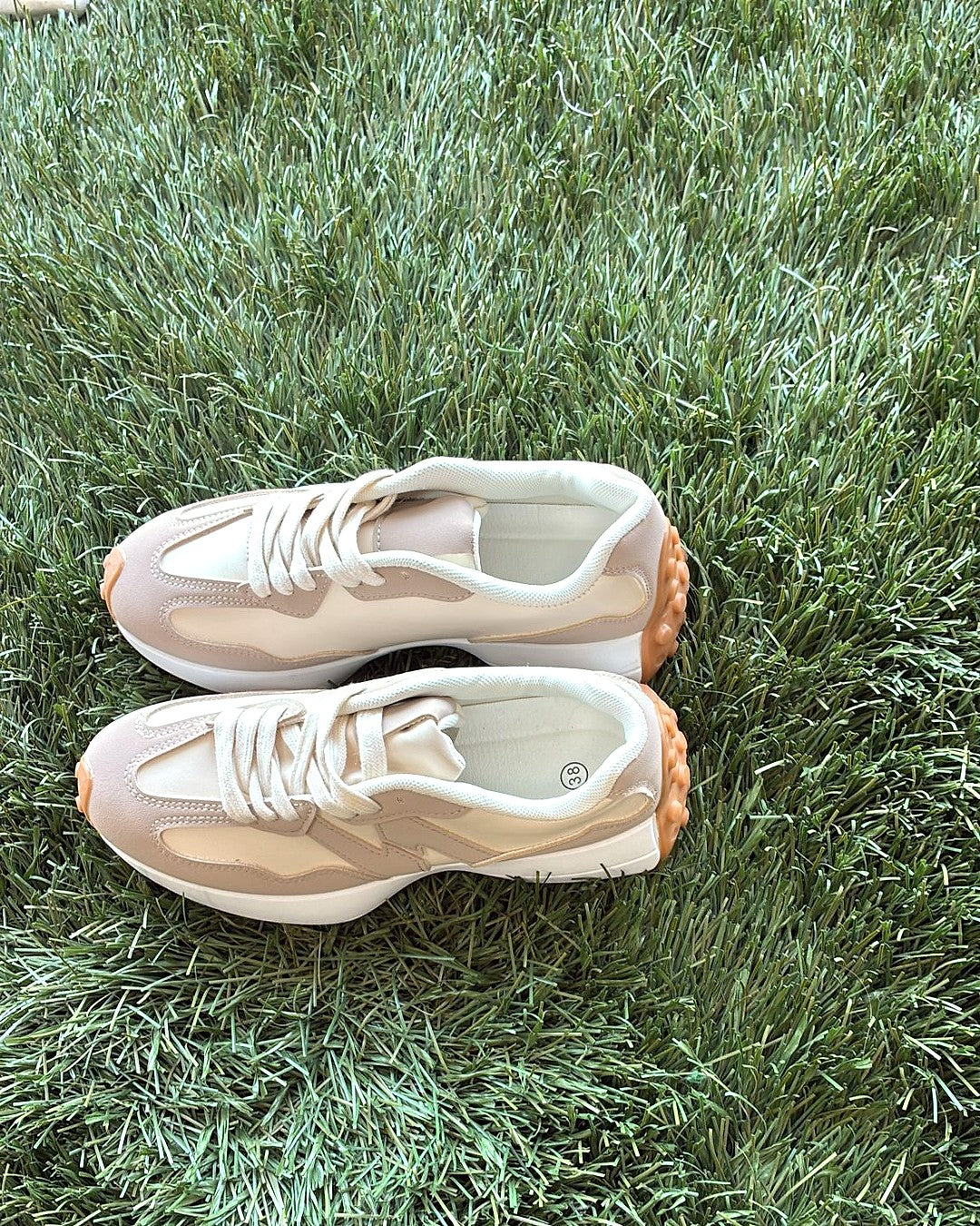 Zapatilla Deportiva Topo - Chunky Beige - Imagen 3